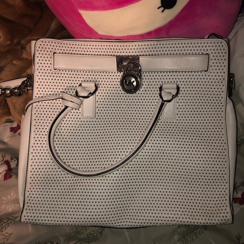 White Limited Edition Michael Kors Purse
